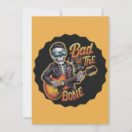 Cool Skeleton Bad to the Bone beroemd gemaakt door Kaart