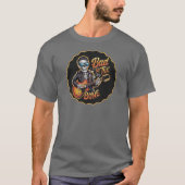 Cool Skeleton Bad to the Bone beroemd gemaakt door T-shirt (Voorkant)