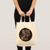 Cool Skeleton Bad to the Bone beroemd gemaakt door Tote Bag (Voorkant (product))