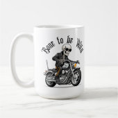 Cool Skeleton Bone to be Wild Riding a Motorcycle Koffiemok (Links)