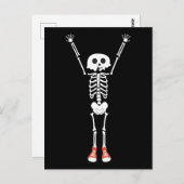 Cool Skeleton Halloween Design Briefkaart (Voorkant / Achterkant)