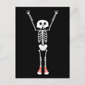 Cool Skeleton Halloween Design Briefkaart (Voorkant)