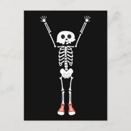 Cool Skeleton Halloween Design Briefkaart