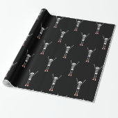 Cool Skeleton Halloween Design Cadeaupapier (Uitgerold)
