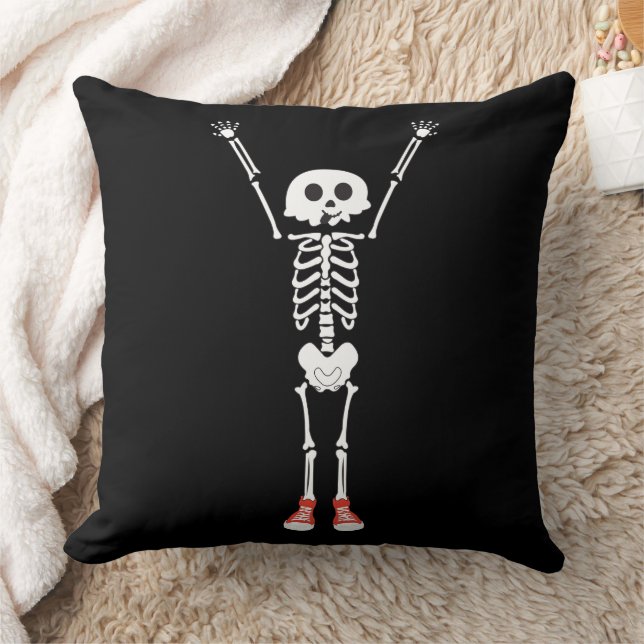 Cool Skeleton Halloween Design Kussen (Deken)