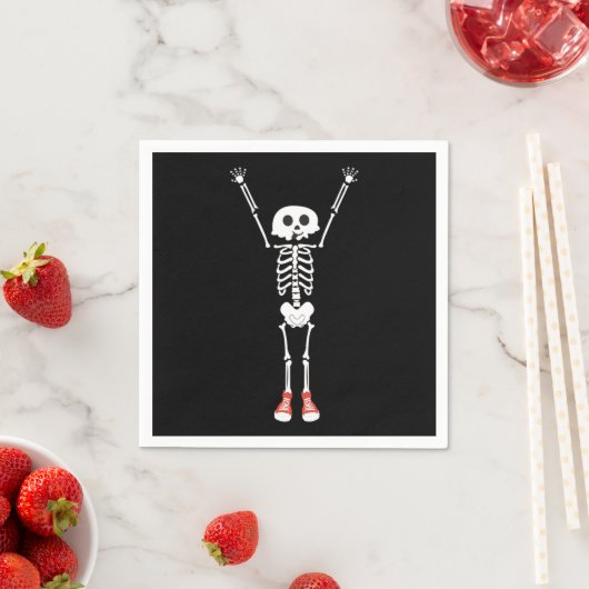 Cool Skeleton Halloween Design Servet (Insitu)