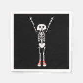 Cool Skeleton Halloween Design Servet (Voorkant)
