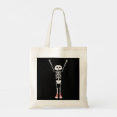 Cool Skeleton Halloween Design Tote Bag (Achterkant)