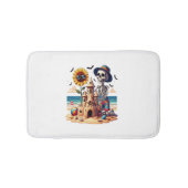 Cool Skeleton op het strand Badmat (Voorkant)