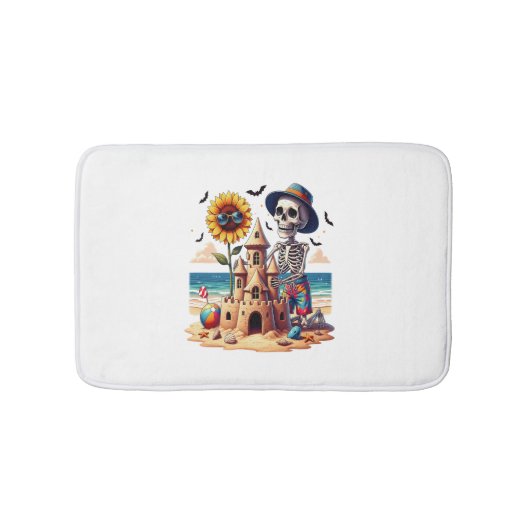 Cool Skeleton op het strand Badmat