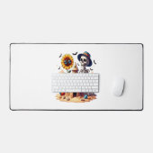 Cool Skeleton op het strand Bureaumat (Keyboard & Muis)