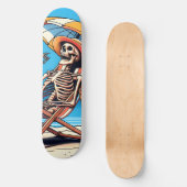 Cool Skeleton Summer Persoonlijk Skateboard (Voorkant)