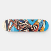 Cool Skeleton Summer Persoonlijk Skateboard (Horizontaal)
