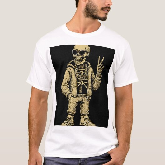 Cool Skeleton T-shirt (Voorkant)