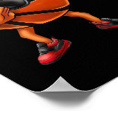 Cool Sketll Dab Karakter Grappige Sport Jeugd Poster (Hoek)