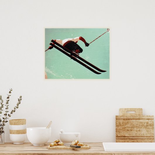 Cool Ski Bum Poster (Keuken)