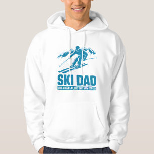 Cool Ski Dad Grappig Winter Sport Gift Design Hoodie