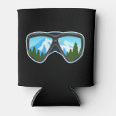 Cool Ski Goggles Skiing Player Snowboarding Sports Blikjeskoeler (Voorkant)