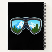 Cool Ski Goggles Skiing Player Snowboarding Sports Notitieboek (Achterkant)