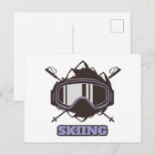 Cool Ski Helmet Briefkaart (Voorkant / Achterkant)