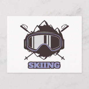 Cool Ski Helmet Briefkaart