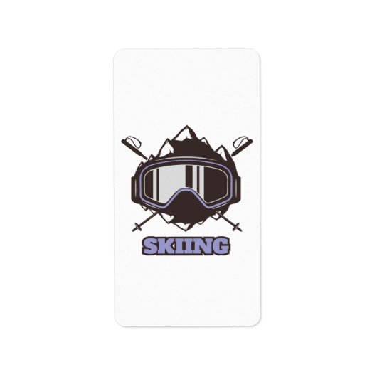 Cool Ski Helmet Etiket (Voorkant)