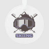 Cool Ski Helmet Ornament (achterkant)