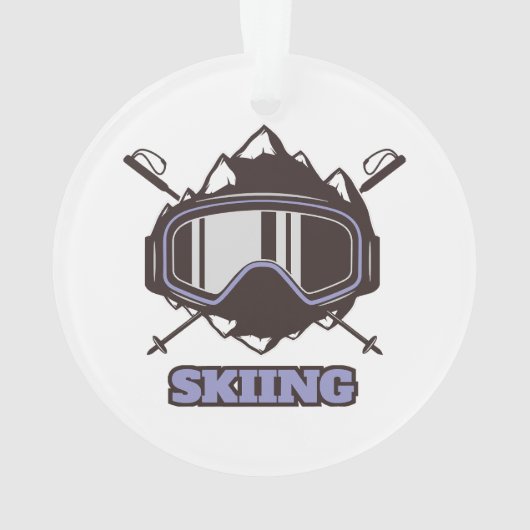 Cool Ski Helmet Ornament (achterkant)