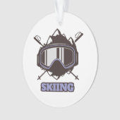 Cool Ski Helmet Ornament (voorkant)