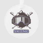 Cool Ski Helmet Ornament (voorkant)