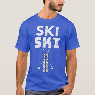 Cool Ski Lover Sports Snow Skiers Mannen Vrouwen T-shirt
