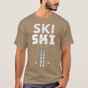 Cool Ski Lover Sports Snow Skiers Mannen Vrouwen T-shirt