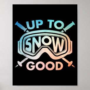 Cool ski-ontwerp voor mannen vrouwen ski skiër sne poster