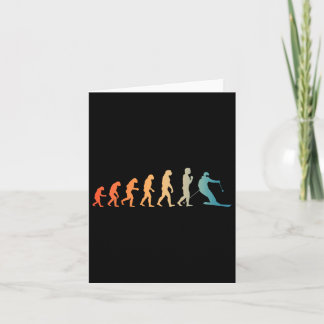 Cool skiën kunst voor mannen vrouwen skiën thema s kaart