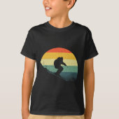 Cool skiën voor mannen vrouwen Retro skiën sneeuws T-shirt (Voorkant)