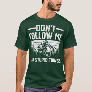 Cool skiën voor mannen vrouwen sneeuwskiër winters t-shirt