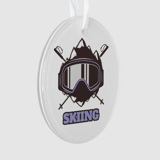 Cool skihelm ornament (voorkant)
