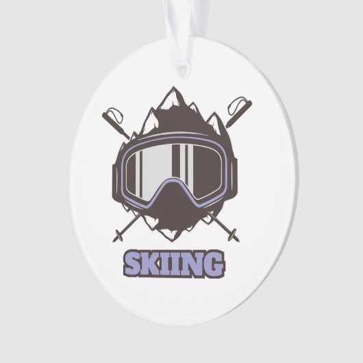Cool skihelm ornament (voorkant)