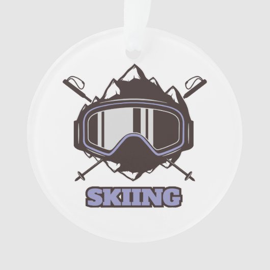 Cool skihelm ornament (voorkant)