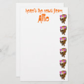 Cool Skull gepersonaliseerd Briefpapier (Voorkant / Achterkant)