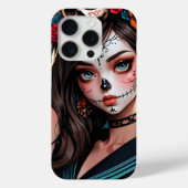 Cool Skull Girl Anime iPhone 15 Hoesjes (Achterkant)