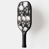 Cool Skull Zwart-wit ontwerp Pickleball Paddle (Links)