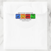 Cool skydiving Het is een manier van leven Ronde Sticker (Tas)