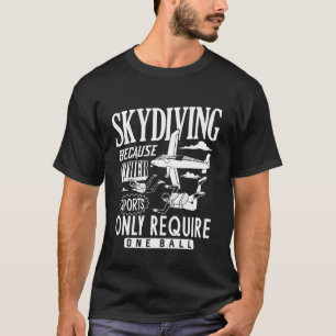 Cool Skydiving Kunst Skydiving Valparachutist en T-shirt