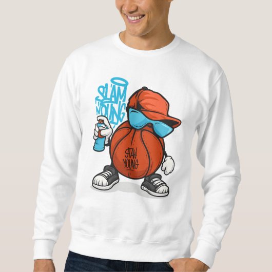 Cool Slam Dunk Basketball Graffiti Cartoon T-shirt (Voorkant)