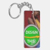 COOL! Sleutelhanger - Acrylrechthoek (dubbelzijdig (Voorkant Links)