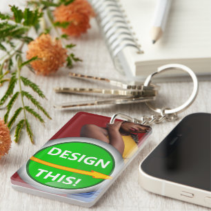 COOL! Sleutelhanger - Acrylrechthoek (dubbelzijdig