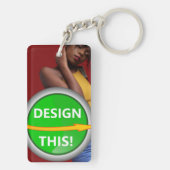 COOL! Sleutelhanger - Acrylrechthoek (dubbelzijdig (achterkant)