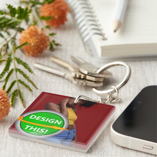 COOL! Sleutelhanger - Acrylvierkant (enkelzijdig) (Voorkant Rechts)