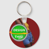 COOL! Sleutelhanger - Metalen Cirkel - Custom (Voorkant)